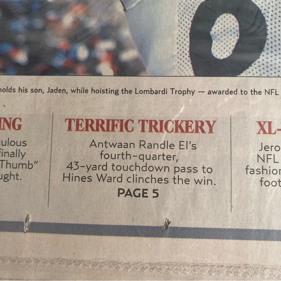 2006 Pittsburgh Tribune-Review Pittsburgh Steelers SuperBowl XL Sealed Newspaper - Picture 8 of 8